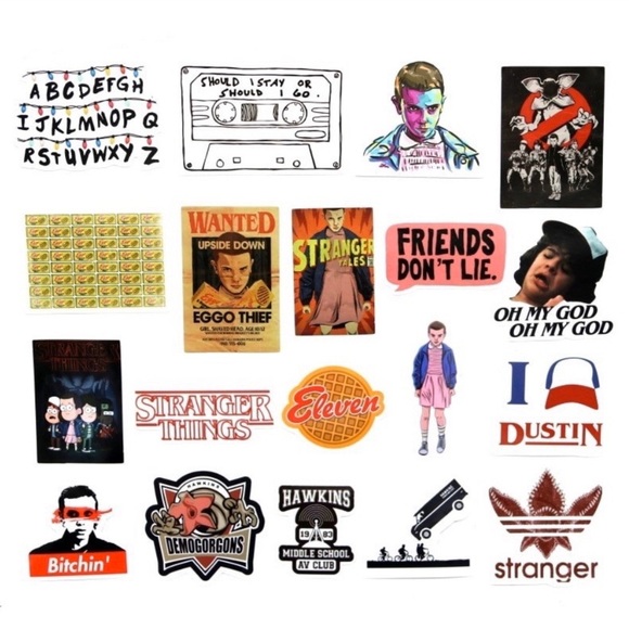 19-Piece Stranger Things Stickers - Picture 2 of 2